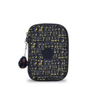 100 PENS POUCH : KIPLING : LETS PLAY PRINT : OS -ديلسي حقيبة صغيرة محمولة باليد