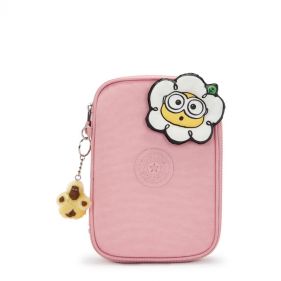 100 PENS POUCH : KIPLING : PINK DAISY : OS -ديلسي حقيبة صغيرة محمولة باليد