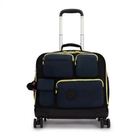 NEW STORIA POCKET WHEELED LUGGAGE : KIPLING : BLACK POCKET BLOCK : OS -حقائب مزودة بعجلات