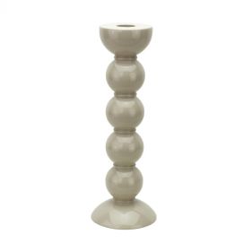TALL CAPPUCCINO BOBBIN CANDLESTICK 24CM: ADDISON ROSS - حامل شمع