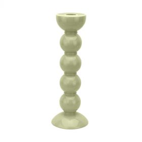 TALL SAGE BOBBIN CANDLESTICK 24CM: ADDISON ROSS - حامل شمع
