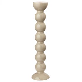 EXTRA TALL CAPPUCCINO BOBBIN CANDLESTICK 33CM: ADDISON ROSS - حامل شمع