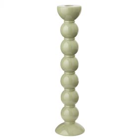 EXTRA TALL SAGE BOBBIN CANDLESTICK 33CM: ADDISON ROSS - حامل شمع