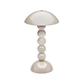 CAPPUCCINO LACQUER RECH BOBBIN LED LAMP 30CM x 16CM x 11CM: ADDISON ROSS - مصباح