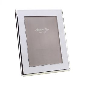WHITE ENAMEL & SILVER CURVE FRAME 5x7 30MM: ADDISON ROSS -  إطارات الصور