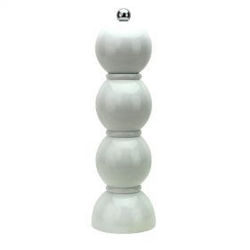 WHITE BOBBIN SALT/PEPPER MILL 23.5CM x 7CM: ADDISON ROSS - إكسسوارات مطبخ