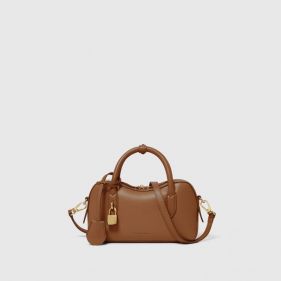 TOTE EMBOSSED GRAINY ECO MAT BRANDY  - حقائب يد نسائية 