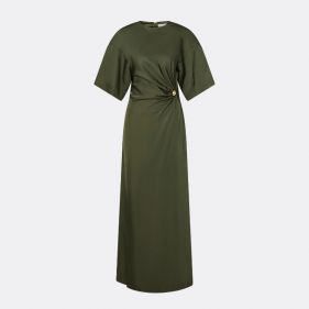 ZILLA BROOCH DETAILED MAXI DRESS  - فستان