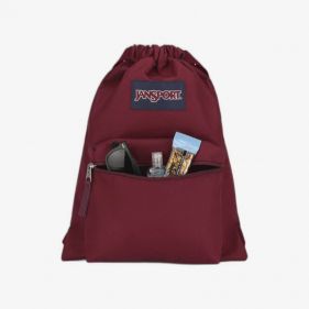 ONGO DRAW SACK BACKPACK : JANSPORT : RUSSET RED : OS - شنطة ظهر