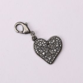 CHARM HEART ANT SIL  CRYSTAL STONE  - أحذية نسائية