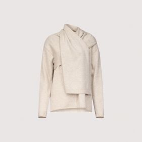 FRANCES WRAP SCARF SWEATER  - توب