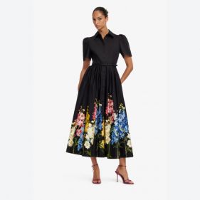 BIANCA SHORT SLEEVE MIDI DRESS  - فستان