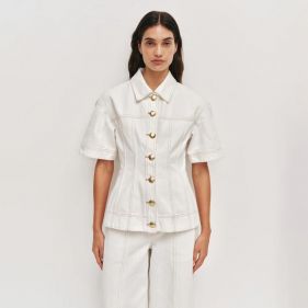 LILIANA DENIM SHIRT  - توب