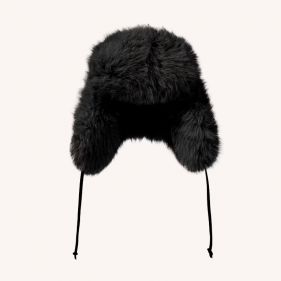 FAUX FUR TRAPPER HAT  - كاب/ طاقية
